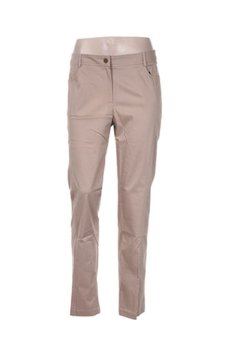 jean delfin pantalons femme de couleur beige