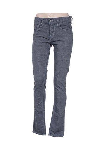 guess pantalons femme de couleur bleu