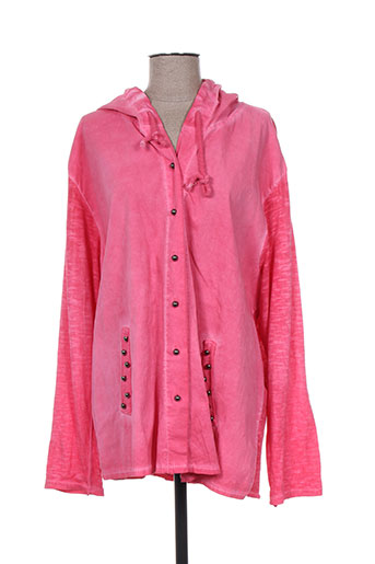 piment rouge vestes femme de couleur rose