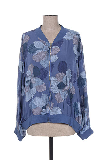 piment rouge vestes femme de couleur bleu