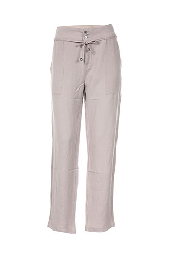imitz pantalons femme de couleur beige