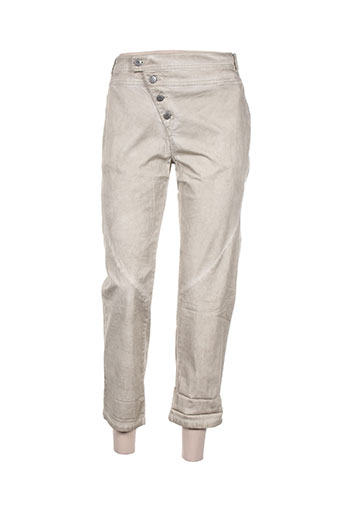imitz pantalons femme de couleur beige