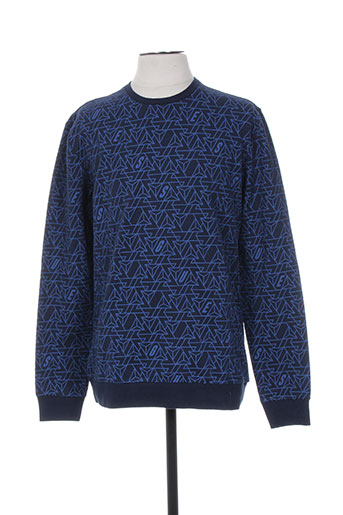 guess pulls homme de couleur bleu