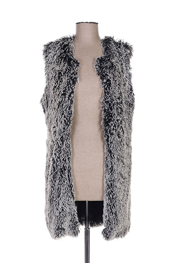 geisha gilets femme de couleur gris