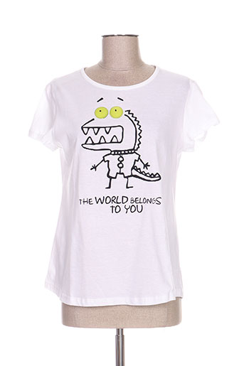 tricot chic t-shirts femme de couleur blanc