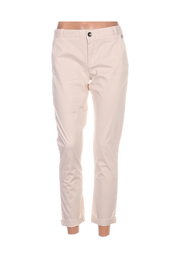 ddp pantalons femme de couleur beige