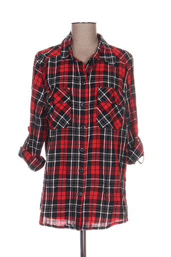 kjbrand chemises femme de couleur rouge