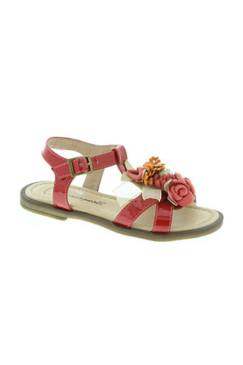 romagnoli chaussures fille de couleur rouge
