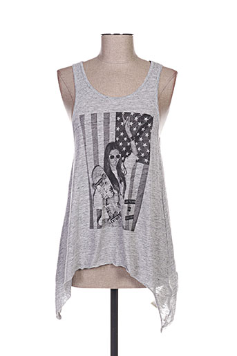 le temps des cerises t-shirts femme de couleur gris