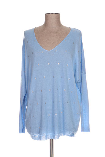 peace and love pulls femme de couleur bleu