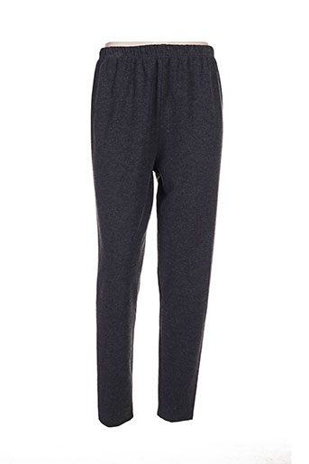 plurielles pantalons femme de couleur gris