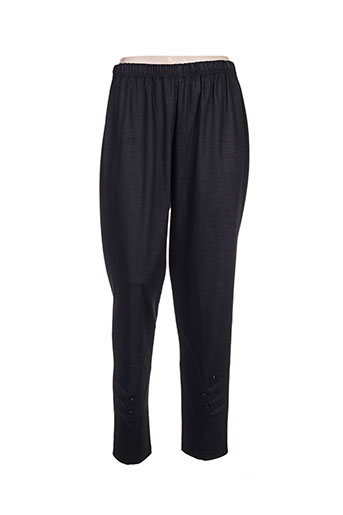 plurielles pantalons femme de couleur noir