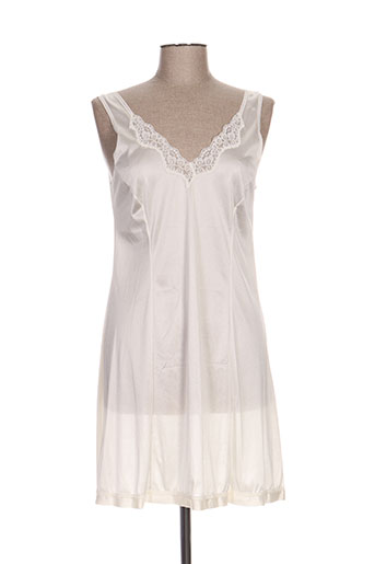 lingerie elizabeth nuit femme de couleur blanc
