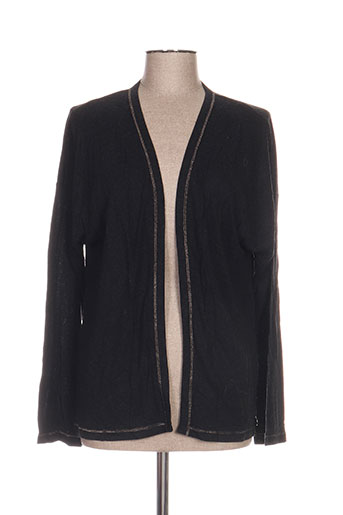 blanc boheme gilets femme de couleur noir