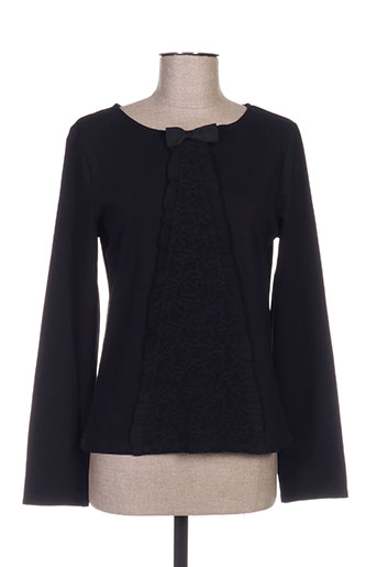 blanc boheme t-shirts femme de couleur noir