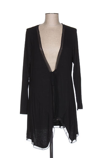 blanc boheme vestes femme de couleur noir