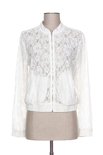 b.young vestes femme de couleur blanc