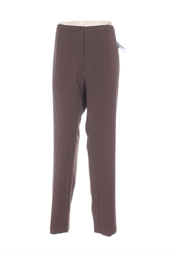 jean gabriel pantalons femme de couleur marron