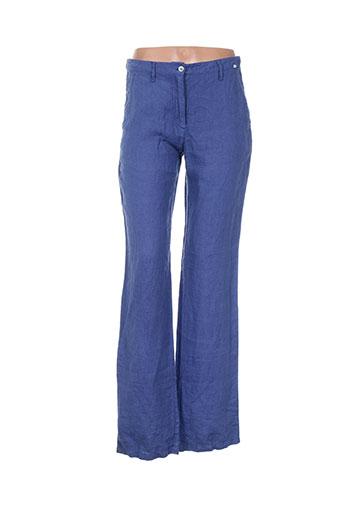 rivieres de lune pantalons femme de couleur bleu