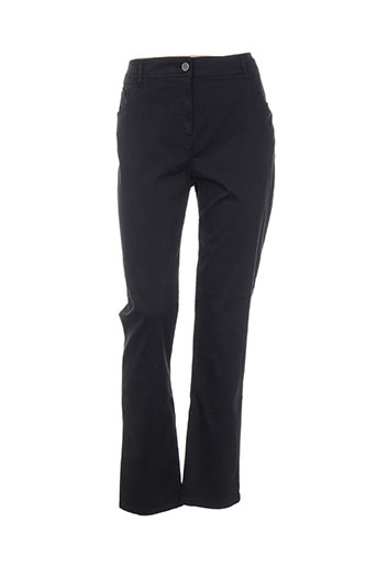 pause cafe pantalons femme de couleur noir