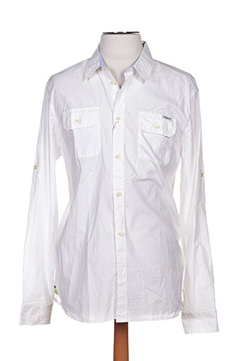pepe jeans chemises homme de couleur blanc