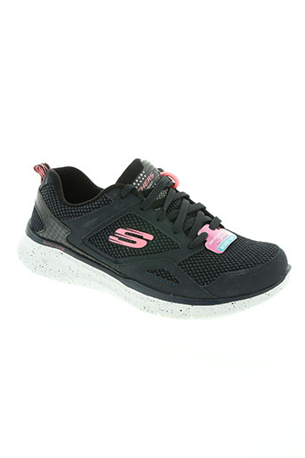 skechers chaussures femme de couleur noir