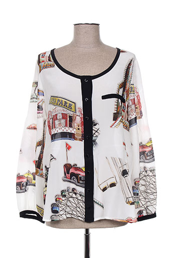 tricot chic chemises femme de couleur blanc