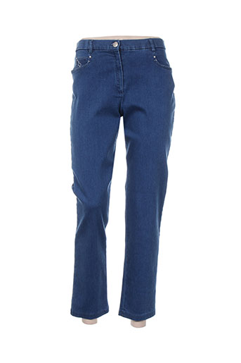 christine laure jeans femme de couleur bleu