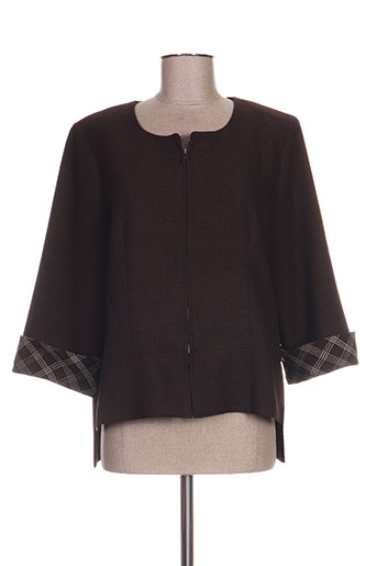 jean delfin vestes femme de couleur marron