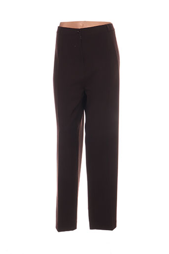 elssa pantalons femme de couleur marron