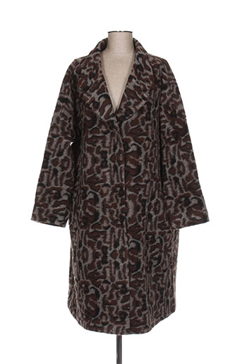 masai manteaux femme de couleur marron