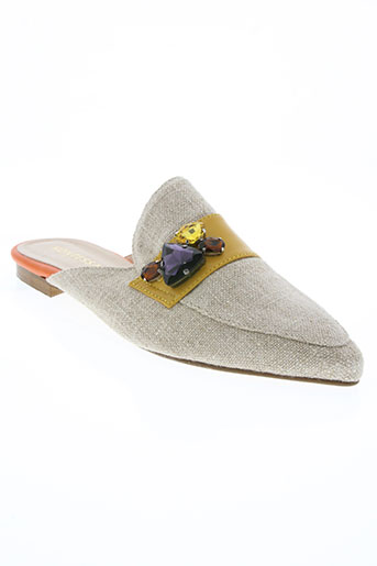 kontessa chaussures femme de couleur beige
