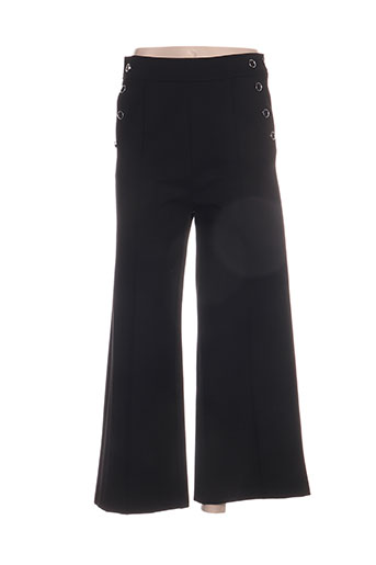 jus d'orange pantalons femme de couleur noir
