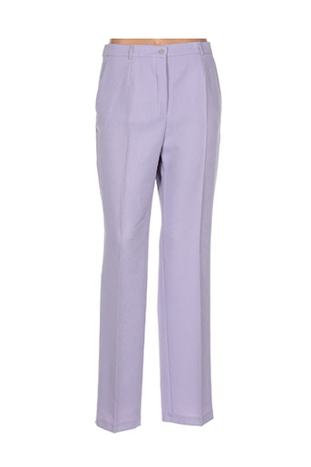 brandtex pantalons femme de couleur violet