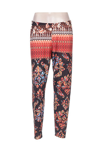 mat. pantalons femme de couleur orange