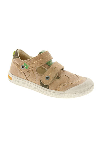 noël chaussures garçon de couleur beige