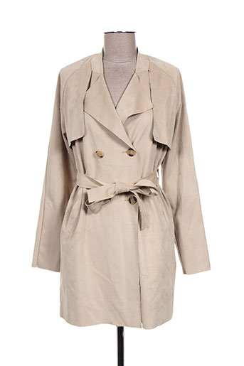 ichi manteaux femme de couleur beige