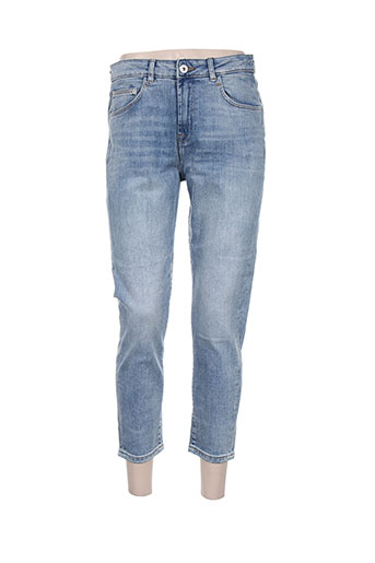 ichi jeans femme de couleur bleu