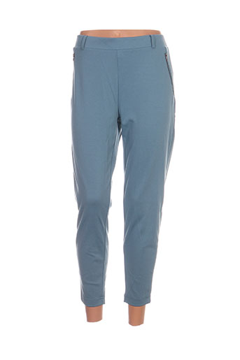 ichi pantalons femme de couleur bleu