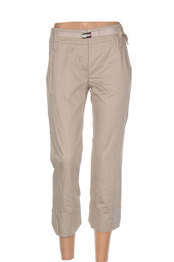 sportmax pantacourts femme de couleur beige