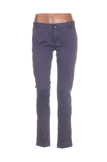 ddp pantalons femme de couleur bleu