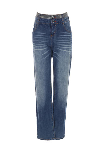 desigual jeans fille de couleur bleu