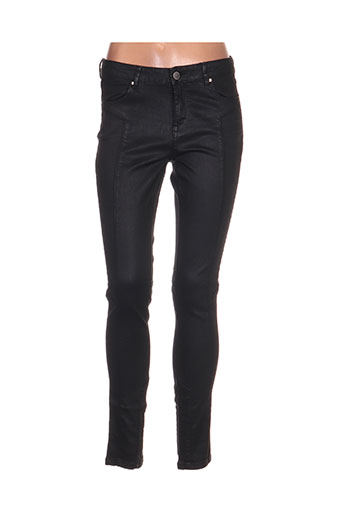 morgan pantalons femme de couleur noir