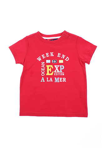 week end a la mer t-shirts garçon de couleur rouge