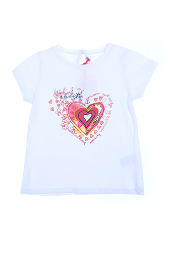 week end a la mer t-shirts fille de couleur blanc