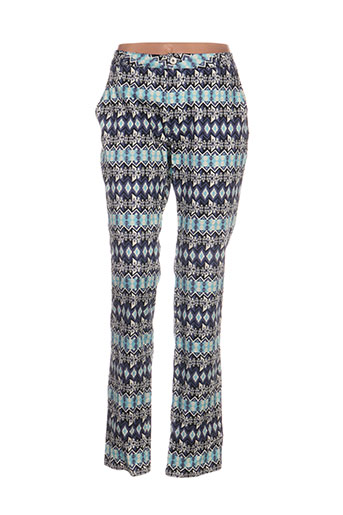 rivieres de lune pantalons femme de couleur bleu