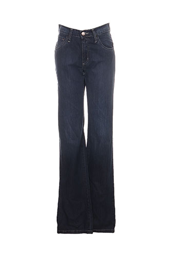 desgaste jeans femme de couleur bleu