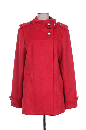 ddp manteaux femme de couleur rouge