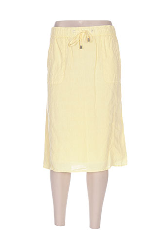 lebek jupes femme de couleur jaune