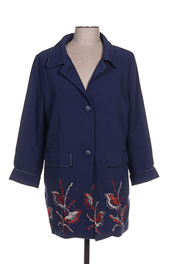 darling manteaux femme de couleur bleu